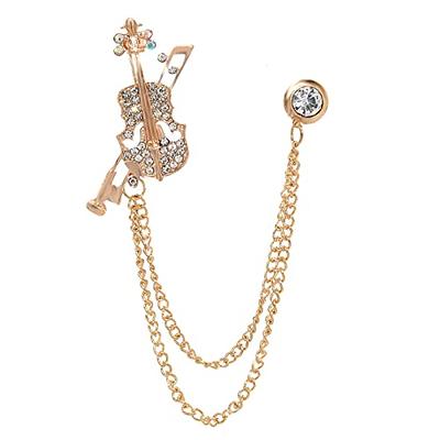 ETHOON Letter Brooch Pins Initial Rhinestone Brooch for Women Crafts Gold E  - Yahoo Shopping