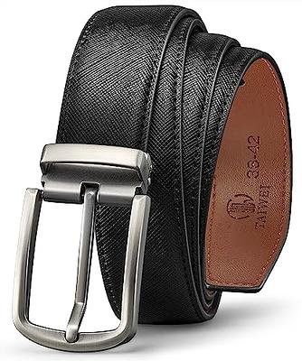 LEACOOLKEY Men Women Rhinestone Leather Belt for Jeans Dress