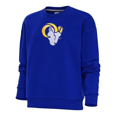 Men's Los Angeles Rams Antigua White Victory Chenille Pullover