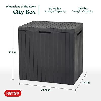 Darwin Graphite 100 Gallon Storage Deck Box - Keter US