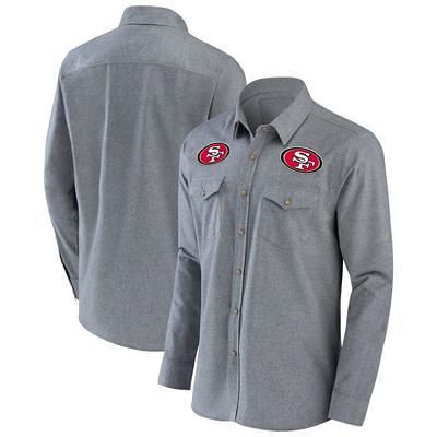 Men's NFL x Darius Rucker Collection by Fanatics Black San Francisco 49ers  Flannel Long Sleeve Button-Up Shirt