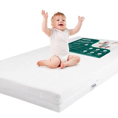 Milliard Memory Foam Dual Sided 2 Stage Crib and Toddler Mattress with Organic Cotton Cover