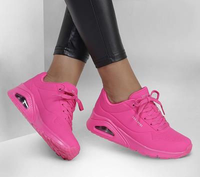 Skechers Womens Uno Sneaker - Bright Pink