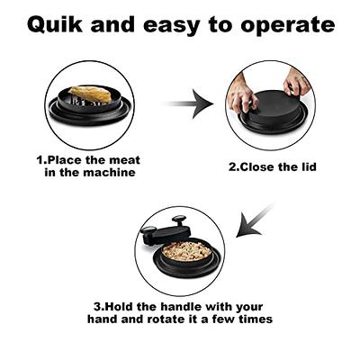  YukaBa Shred Machine, Chicken Shredder Claws Easy Use,Meat  Shredder Tool with Handle and Non-Slip Base,Quick Safe Shred Machine  Chicken,Meat Shredder for Chicken Pulled Pork Beef,Salad Food (Black) :  Patio, Lawn 