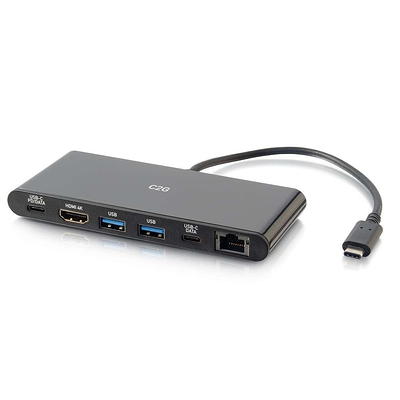 USB-C® To HDMI® Audio/Video Multiport Adapter with Power Delivery up to 60W  - 4K 30Hz - Black