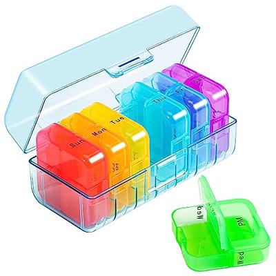 Zzteck Monthly Pill Organizer 28 Day Pill Box Organizerd by Week, Large 4 Weeks One Month Pill Cases with Dust-proof Container for Pills/Vitamin/Fish