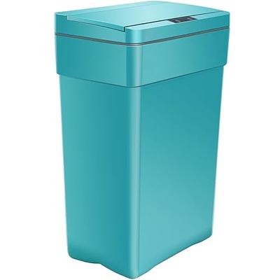 MGHH Trash Can, Automatic Garbage Can, Plastic Touch Free Waste Bins 13  Gallon/50 Liter with Lid for Bedroom, Bathroom,Kitchen, Office, Living  Room, Bathroom-Blue - Yahoo Shopping