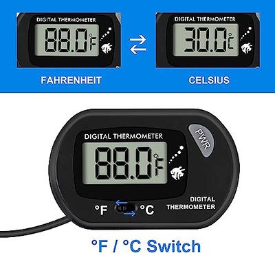 DIGITEN Fish Tank Thermometer Digital Aquarium Thermometer with Large