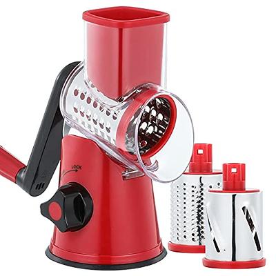 Ourokhome Salad Spinner Lettuce Spinner, One-handed Easy Press Large Salad  Dryer Mixer and Rotary Cheese Grater Shredder - 3 Drum Blades Manual Speed  Round Food Slicer Nut Grinder - Yahoo Shopping