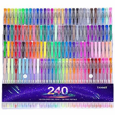 12pcs Gel Pens Set Colored Pen Fine Point Art Marker Pen 12 Unique Colors  for Adult Coloring Books Kid Doodling Scrapbooking Drawing Writing  Sketching Highlighter Pens