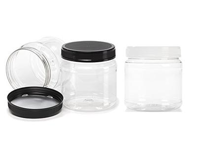 Jaisie.W 4oz Plastic Containers with Lids 48Pack, Clear 4 oz Plastic Jars  with Lids&Labels- Refillable Cosmetic Small Containers with Black Screw  Lid/Slime Containers (4 fl.oz, 48Pack) - Yahoo Shopping
