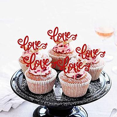 36 Pack Happy Valentine's Day Cupcake Toppers Glitter Sweet Heart Love Be  Mine Valentines Cupcake Picks for Valentine's Day Engagement Theme Birthday  Party Cake Decorations Supplies Red - Yahoo Shopping