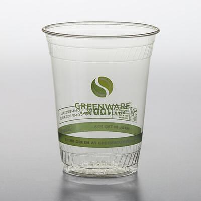 Fabri-Kal GC16S Greenware 16/18 oz. Compostable Clear Customizable Plastic  Cold Cup - 50/Pack