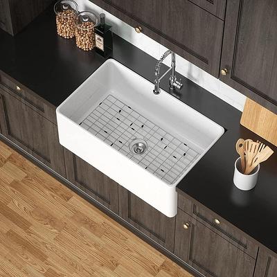 TOOLKISS 40.5 in. Black Stainless Steel Standing Wide Over Sink