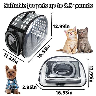 VKYSTAR Airline Approved Pet carrier, Soft Sided Portable Pet Travel carrier  2 Sides Expandable cat carrier with Removable Fleec