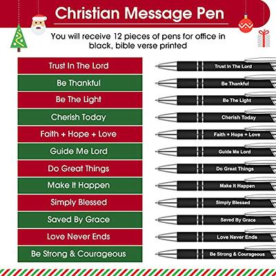 10 PC Inspirational Pens Motivational Pens with sayings; Funny Cute Fun  Cool Happy Good Vibes Quotes Phrases Writing Ballpoint Pen for Coworkers