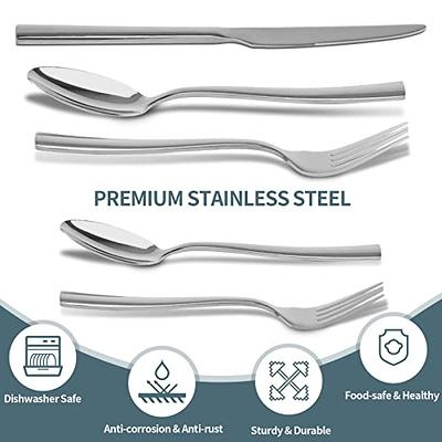 40-piece Silverware Set For 8, Stainless Steel Flatware Cutlery