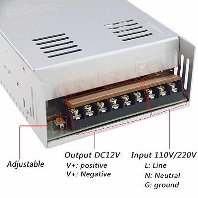 Waterproof LED Power Supply AC110V / 220V to DC 12V