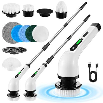 Electric Rotary Scrubber, Electric Cleaning Brush With 4 Interchangeable  Brush Heads And Adjustable Telescopic Handle, Powerful Cleaning Brush For  Bathroom Floor Tiles - Yahoo Shopping