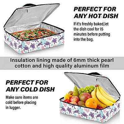 Insulated Casserole Carrier, Thermal Lunch Container for Hot Food