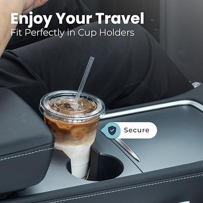 16 Oz Cups Iced Coffee Go Cups With Sip Through Lids Cold 