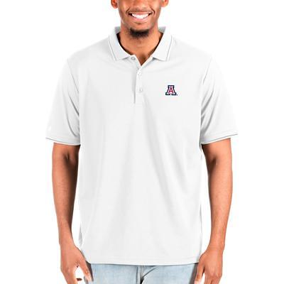 Men's Antigua White Atlanta Braves Compass Polo