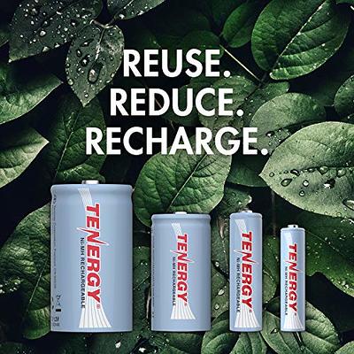 Tenergy Premium D 10000mAh NiMH Rechargeable Batteries, 12pk - Tenergy