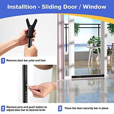  SECURITYMAN Sliding Door Security Bar-Child Proof