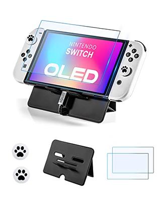 Accessories Bundle Compatible with Nintendo Switch OLED Model, Switch  Accessories Kit Includes Carrying Case, 3 in 1 Protective Case Cover, 2pcs