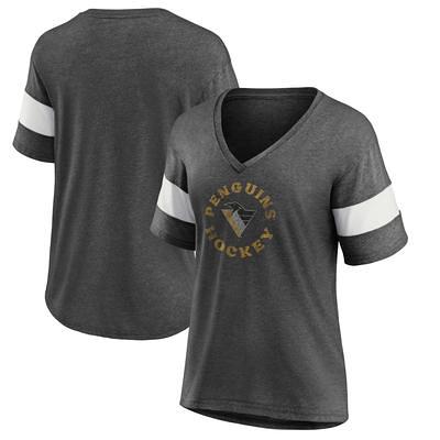 Women's Fanatics Branded Black Pittsburgh Steelers Shine Time V-Neck T-Shirt