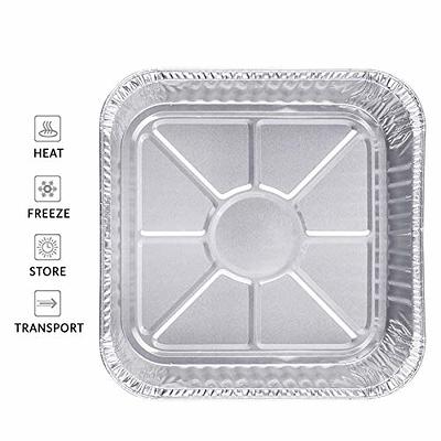  8x8 Disposable Aluminum Pans With Lids - 100 Pack Foil Pans For  Cooking, Baking Cakes, Roasting & Homemade Breads - Disposable Food  Containers With Foil Lids: Home & Kitchen