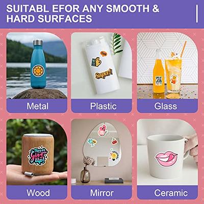 QYH Premium Printable Vinyl Sticker Paper - 50 Matte White Waterproof Decal Paper Sheets for Inkjet Printer Standard Letter Size 8.5X11