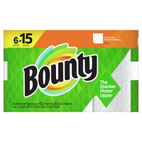 Bounty Paper Towels, Double Plus Rolls, Select-A-Size, White, 2-Ply 8 ea