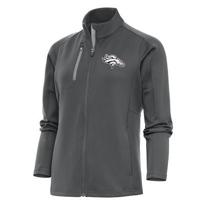 Women's Antigua Oatmeal Denver Broncos Fortune Half-Zip Pullover Jacket -  Yahoo Shopping