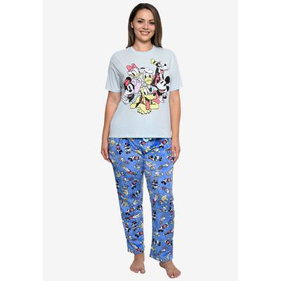 Plus Size Women's Mickey Mouse & Friends T-Shirt & Plush Pajama