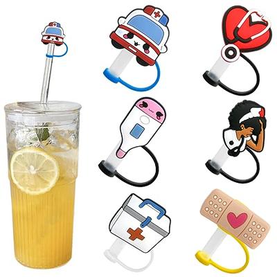 Mikinya 6PCS Nurse Straw Cover, Silicone Straw Tip Covers, Straw Toppers  for Tumblers, Splash Proof Straw Tips, Reusable Drinking Dust Proof Straw  Tip Covers for 6-8 mm Straws (Nurse Theme) - Yahoo Shopping