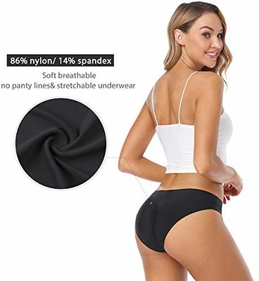 Wealurre Seamless Underwear Invisible Bikini No Show Nylon Spandex