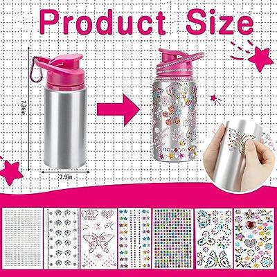 Nigifter Valentines Day Gifts for Girls Birthday Presents Gifts for Girls  8-12 Kids DIY Craft Kits Decorate Your Own Water Bottle Leakproof BPA Free