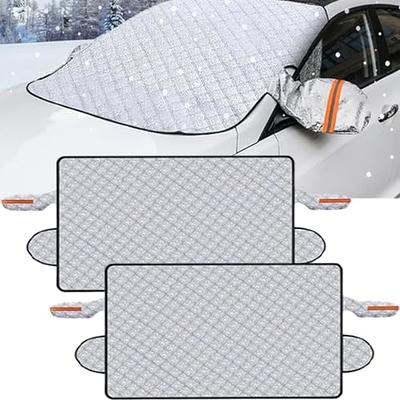 Dracoplex Windshield Cover, SnowShield Magnetic Car Anti Freeze Cover,  Premium 4 Layers Protection for Snow, Ice, UV, Frost Wiper & Mirror Covers,  for Cars SUV, Truck (9 Magnets, 2*Large（160*116cm）) - Yahoo Shopping