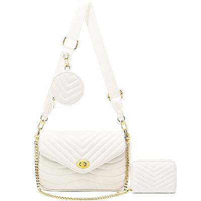 Women's White Chain Purse