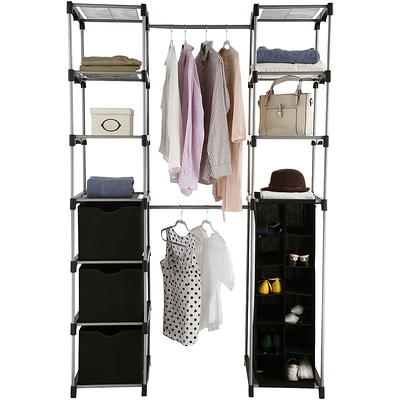 Mainstays 5 Shelf Hanging Closet Shoe Organizer, Arctic White