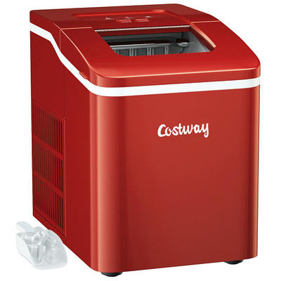 Costway 27 Lb. Daily Production Cube Ice Portable Ice Maker