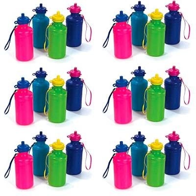 24 Pack Bulk Water Bottles for Kids  Reusable Water Bottles 7.5 Inch Beach  Accessory, Holds 18 Ounces Of Drinks Neon Color Colors May Very (24 Bottle  Pack) - Yahoo Shopping