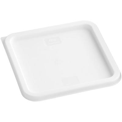 Food Storage Container, 4 Qt, Plastic, White, Square, Cambro 4SFSP148