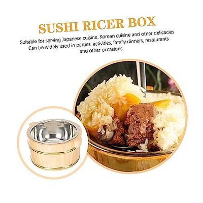 Sushi Making Kit Rice Mixing Bowl Tub Japanese Hangiri Bamboo