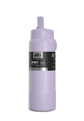 24oz Insulated Water Bottle with Flip-up Straw (Light Purple)