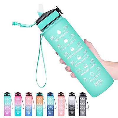  Sahara Sailor Water Bottles, 32oz Motivational Sports Water  Bottle with Time Marker - Times to Drink - Tritan, BPA Free, Wide Mouth  Leakproof, Fast Flow Technology with Clean Brush (1 Pack) 