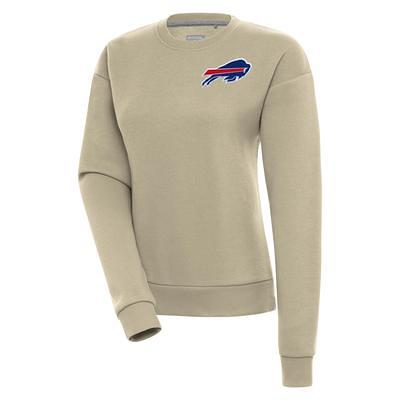 Men's Antigua Heathered Gray Buffalo Bills Victory Pullover Hoodie