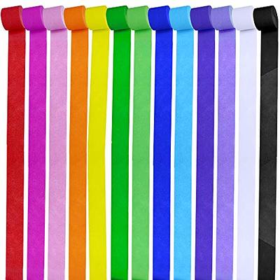 Crepe Paper Streamers 4 Rolls 72ft in 4 Colors for Party Decorations -  Light Brown, Purple, Teal, Pastel Pink - Yahoo Shopping