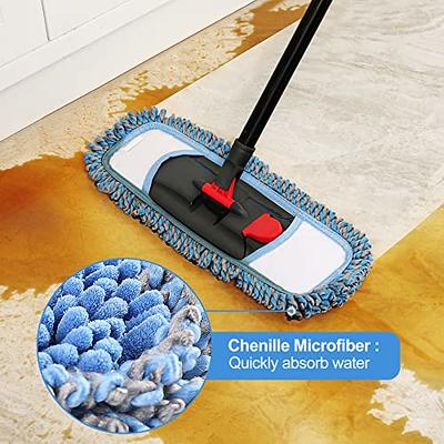 Microfiber Mops for Floor Cleaning - BPAWA Flat Floor Mop with 3